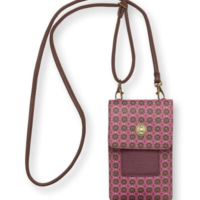PIP - Phone Bag Clover Pink 11x18x1cm
