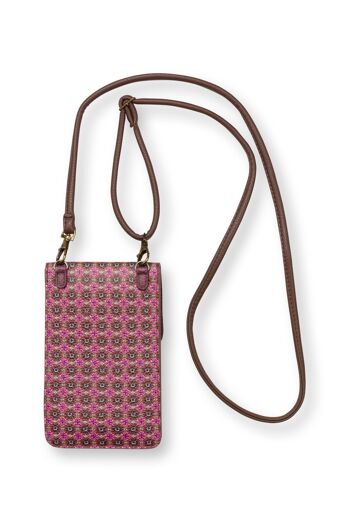 PIP - Phone Bag Clover Pink 11x18x1cm 2