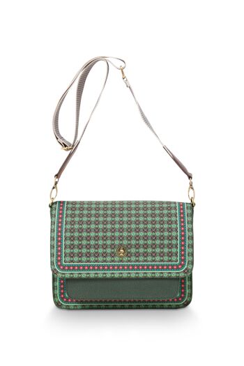 PIP - Cross Body Flap Clover Green 25x7x20cm 3