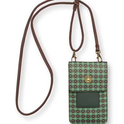 PIP - Phone Bag Clover Green 11x18x1cm