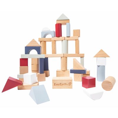 50 pieces of building blocks - pastel