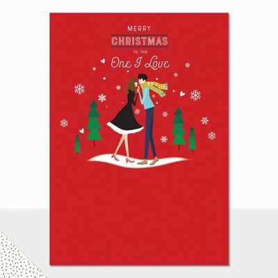 Christmas Kiss Card - Little People Christmas Kiss