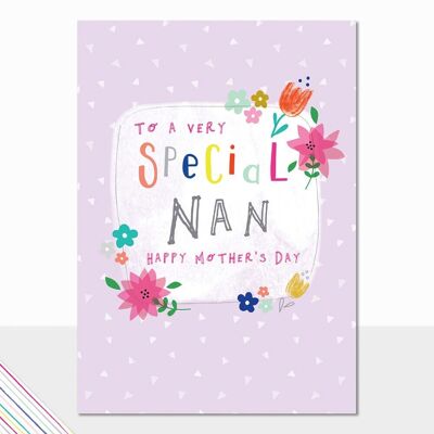 Tarjeta del día de la madre para Nan - Scribbles Especial del Día de la Madre Nan