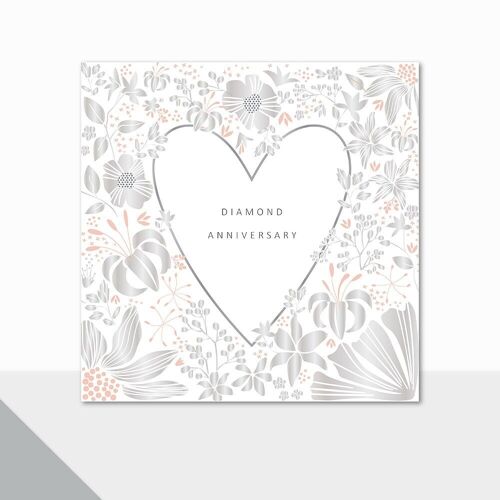 Diamond Anniversary Card - Marquet Diamond Anniversary