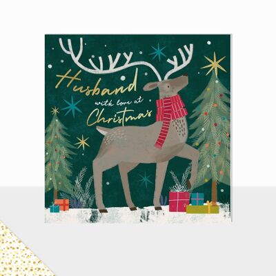 Wunderland – Luxuriöse Weihnachtskarte – Frohe Weihnachten – Ehemann