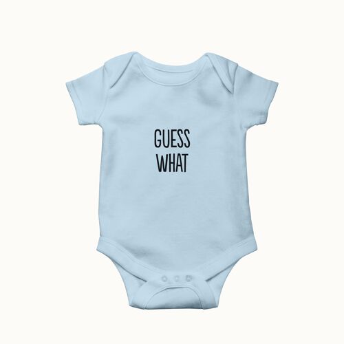 Guess What romper (sky blue)