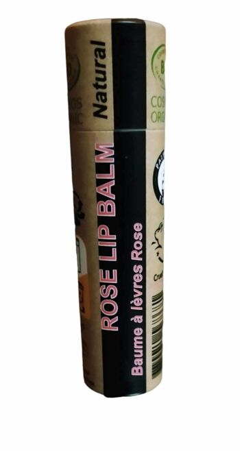 Baume à lèvres à la rose biologique 15 ml - Étui complet - BUNDLE de 24 pièces - Emballage 100% papier 11