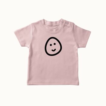 T-shirt TOET Egg (rose tendre) 1
