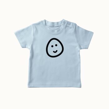 T-shirt TOET Egg (bleu ciel) 1