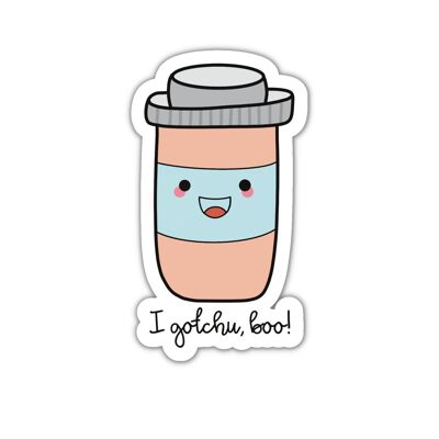 Cute medicine bottle anti med-shaming vinyl sticker