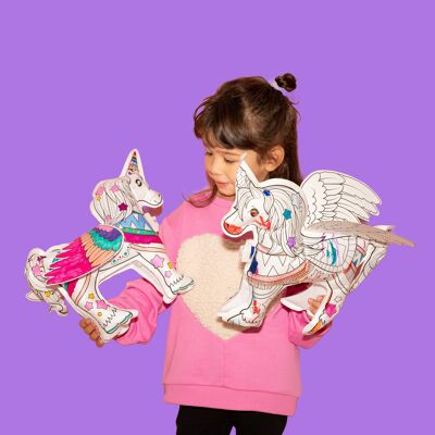 1 Página para colorear inflable gigante - Unicornio
