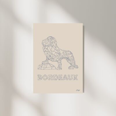 Poster „Der Löwe von Bordeaux“ – Poster Frankreich