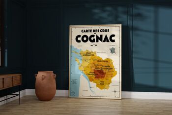 Carte des crus de Cognac - Idée cadeau pour amoureux du vin 2