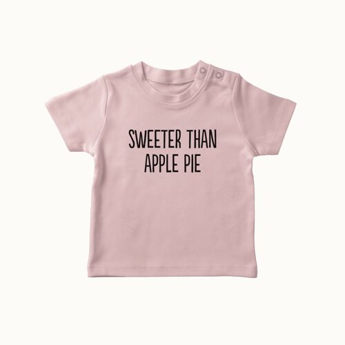 Sweeter than apple pie t-shirt (soft pink)