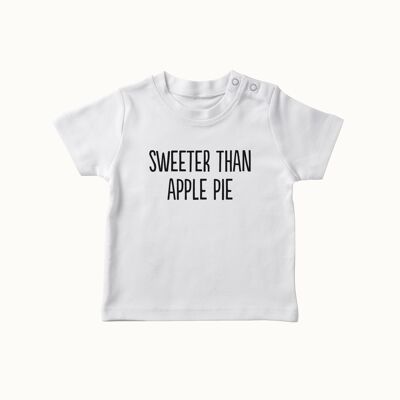 T-shirt più dolce della torta di mele (bianco alpino)