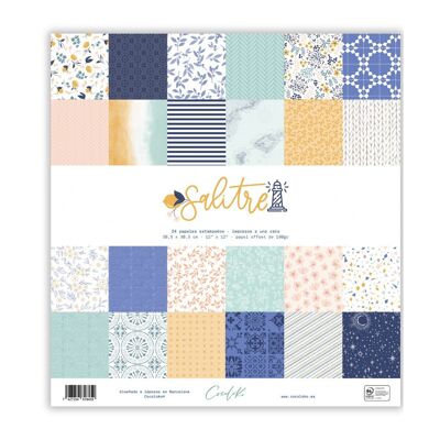 Salpêtre - Bloc de 24 feuilles 12"x12"