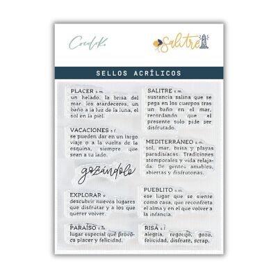 Saltpeter - Scrapbooking Stamps Definitions ESP