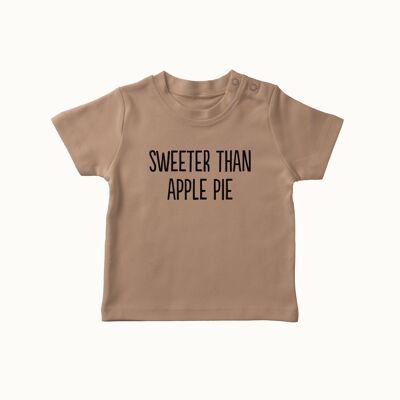 Süßer als Apfelkuchen T-Shirt (mokka)