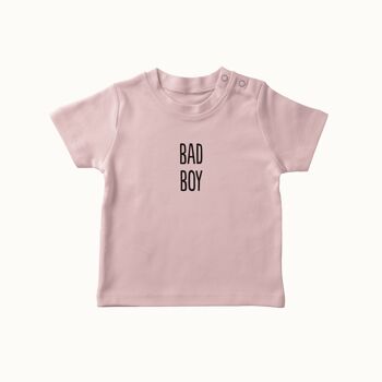 T-shirt Bad Boy (rose tendre) 1