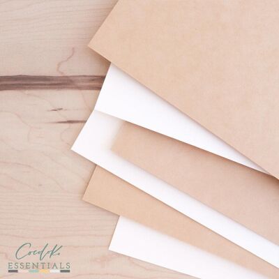 Paquet de 6 papier cartonné blanc naturel par Cocoloko ESSENTIALS