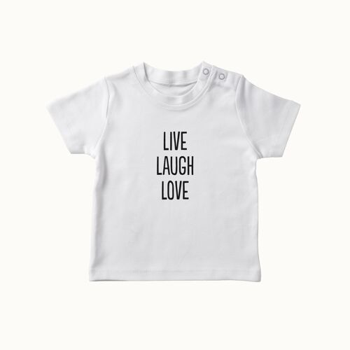 Live Laugh Love t-shirt (alpine white)