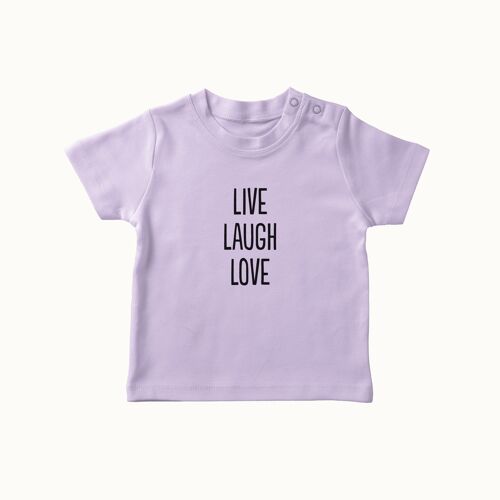 Live Laugh Love t-shirt (lavendel)