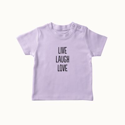 Live Laugh Love T-Shirt (lavendel)