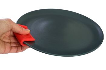 Maniques en silicone (paquet de 2), couvercles de poignée pour woks en fonte, casseroles et fours hollandais 3