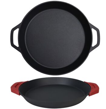 Cast Iron Skillet with Silicone Hot-Handle-Holder 12-Inch Pan for Versatile  Cooking Experience - China Nonstick Cookware and Cookware Set price