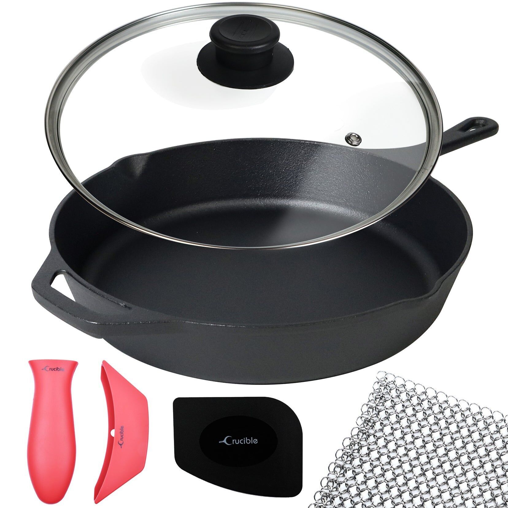 Skillet set outlet with lids