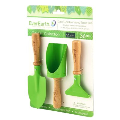 3-piece hand garden tool set