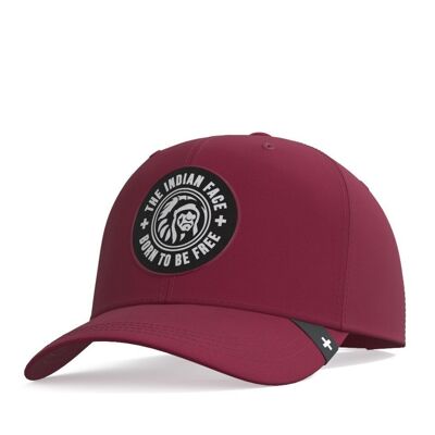 The Indian Face Action Unisex Cap Red wine