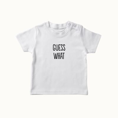 Camiseta Guess What (blanco alpino)