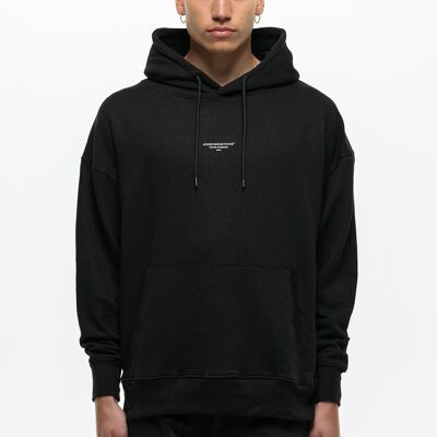 Oversized Archive Black Hoodie