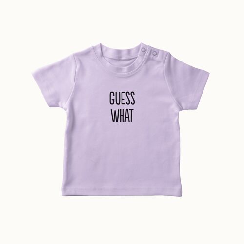 Guess What t-shirt (lavendel)