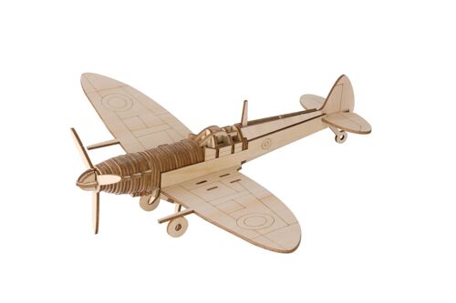 Spitfire Airplane Construction Kit-wood