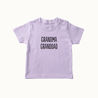Grandma Granddad t-shirt (lavendel)
