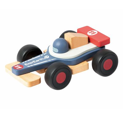 Wooden racing car