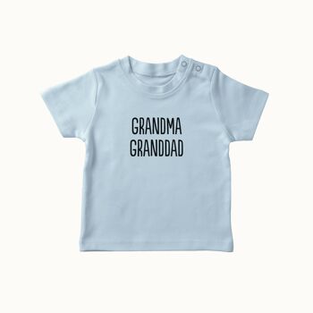 T-shirt grand-mère grand-père (bleu ciel) 1