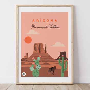 Affiche ARIZONA - Monument Valley