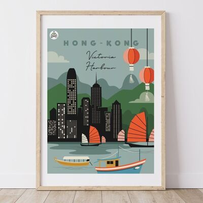 HONG KONG Poster - Victoria Harbor