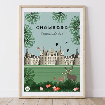 Affiche CHAMBORD - Châteaux de La Loire