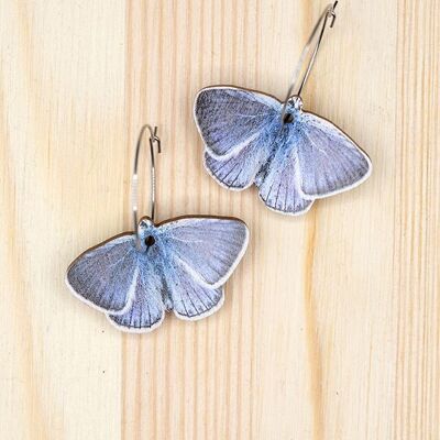 Sinisipi | Boucles d'oreilles papillon bleu