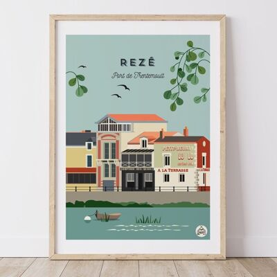 Poster NANTES - Rezé - Port of Trentemoult