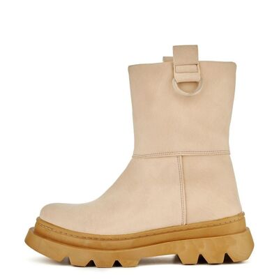 Beige Women's Ankle Boot Fashion Attitude Winter Collection Article: FAB_SS2K0293_435_NUDE