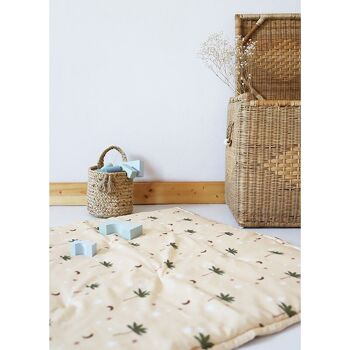 JAIPURY tapis de repos bébé imprimé petits palmiers 7