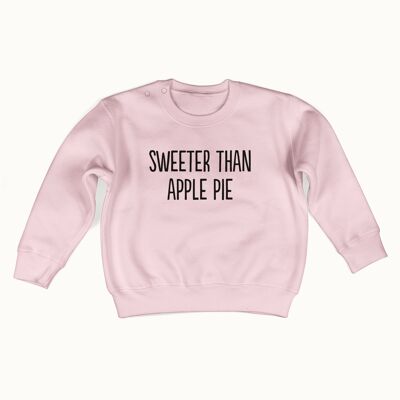 Sweeter than apple pie sweater (soft pink)