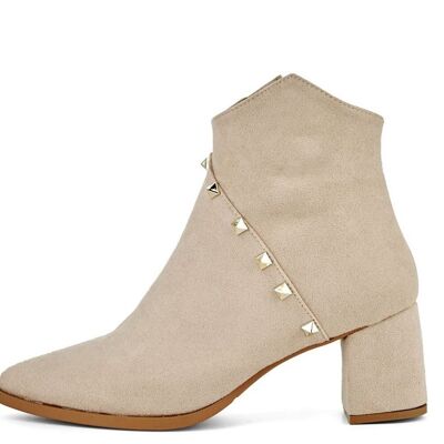 Beige Women's Ankle Boot Fashion Attitude Winter Collection Article: FAB_SS2K0396_452_BEIGE