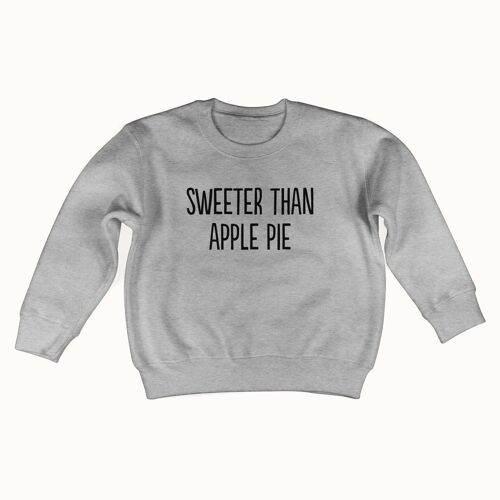 Sweeter than apple pie sweater (heather gray)