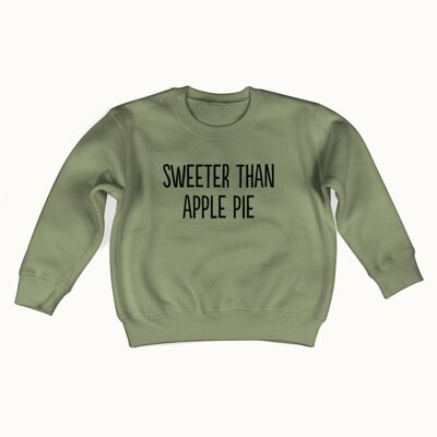 Sweeter than apple pie sweater (olive green)